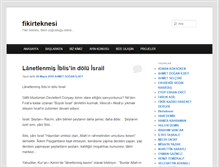 Tablet Screenshot of fikirteknesi.com